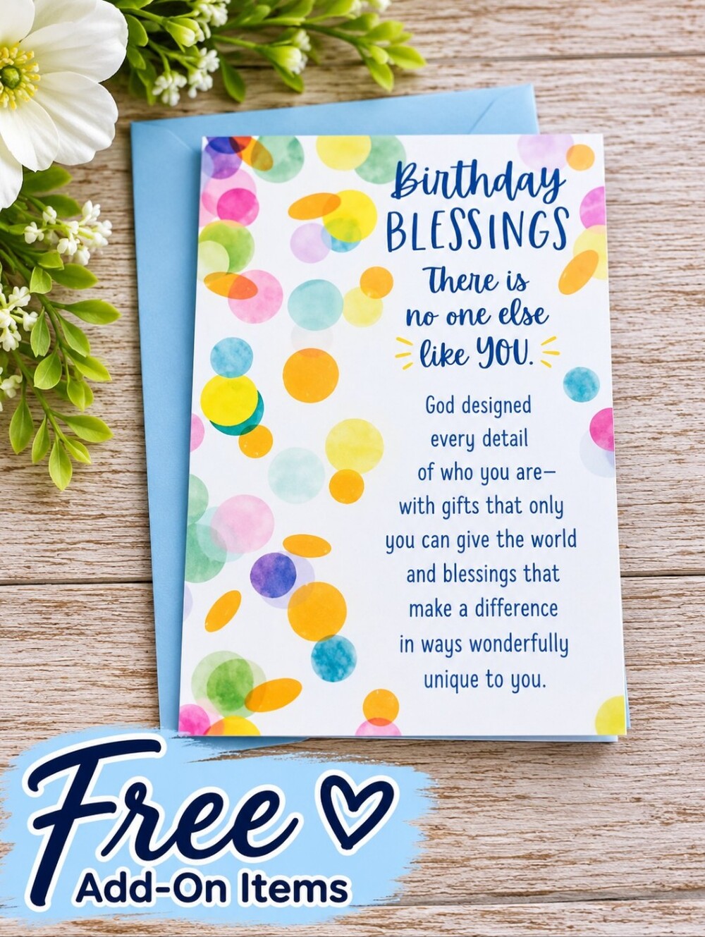 Free With Purchase Birthday Blessing Card
